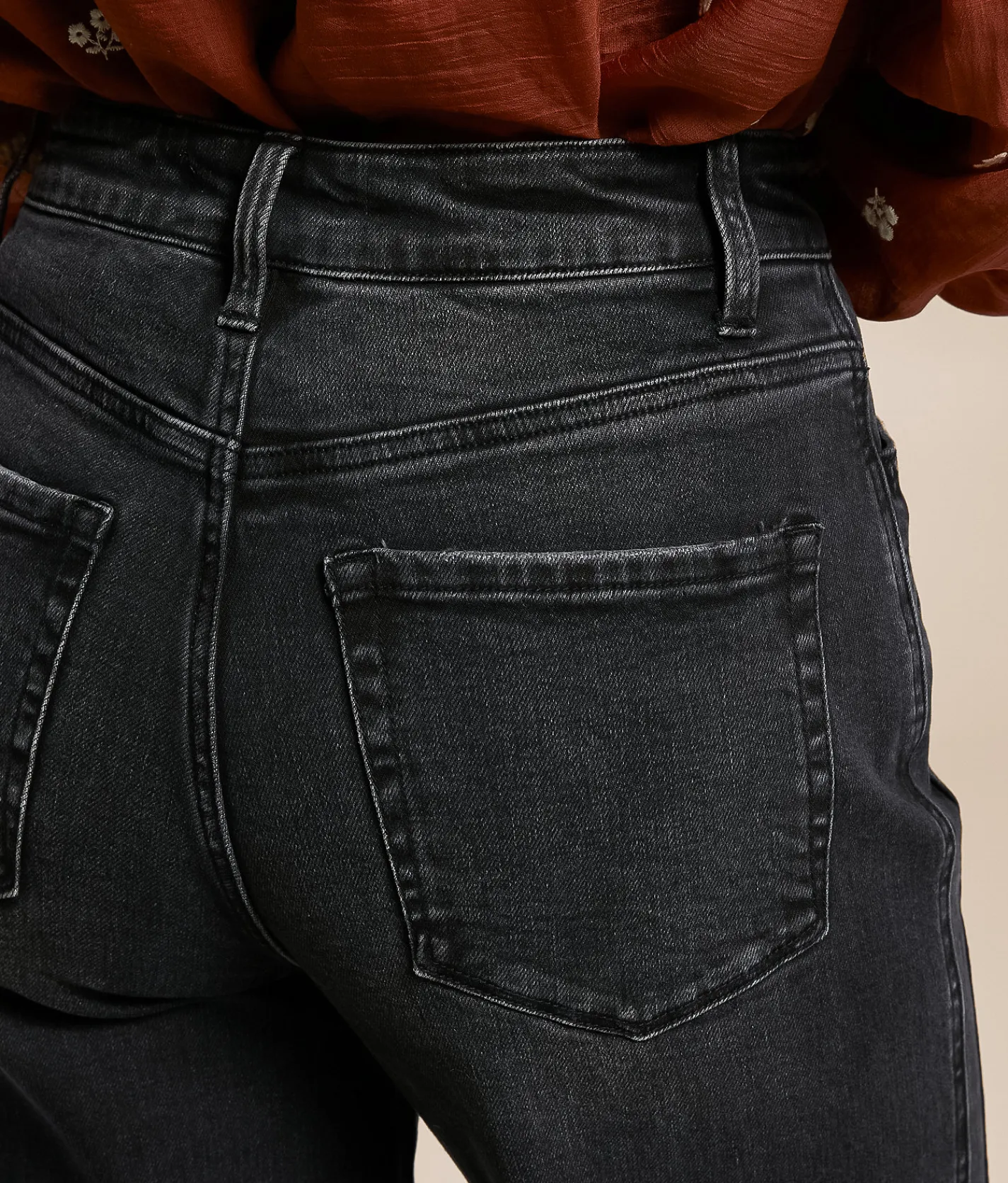 Jeans|Bottoms | VERVET by Flying Monkey Kris Baggy Wide Leg Stretch Jean Wholesomeness