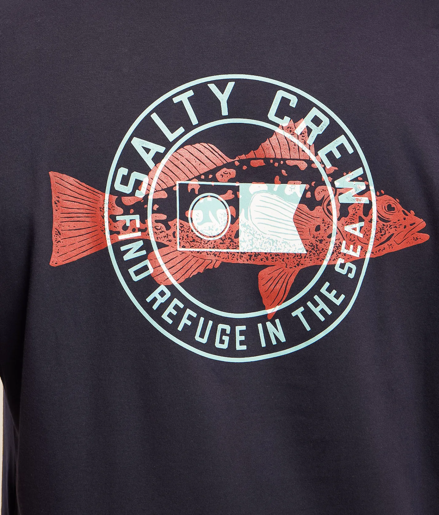 Salty Crew Kritter Stamp T-Shirt Navy Clearance