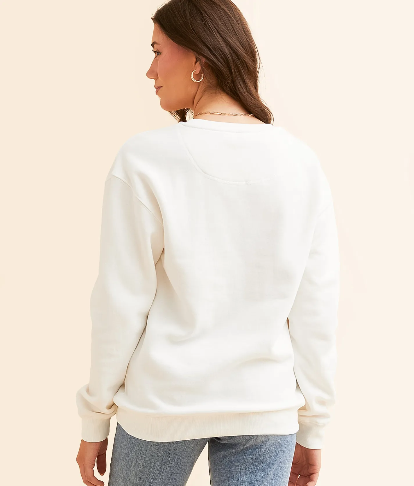 Tops | Gameday SOCIAL® K-State Guccio Oversized Pullover White
