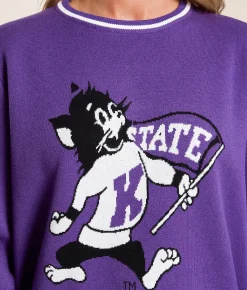 Gameday SOCIAL® K-State Sweater Purple