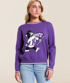 Gameday SOCIAL® K-State Sweater Purple
