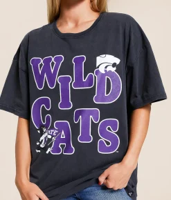 Gameday SOCIAL® K-State Wildcats Oversized T-Shirt Black Online