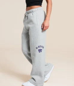 Bottoms|Activewear | HYPE AND VICE K-State Wildcats Sweatpant Heather Grey