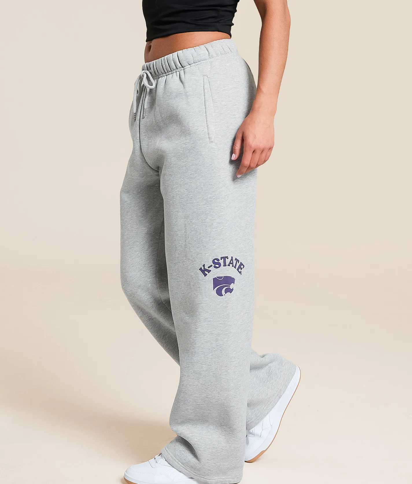 Bottoms|Activewear | HYPE AND VICE K-State Wildcats Sweatpant Heather Grey
