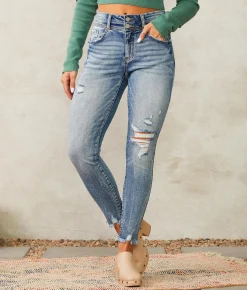 KanCan Signature Kurvy Mid-Rise Ankle Skinny Jean Katie Online