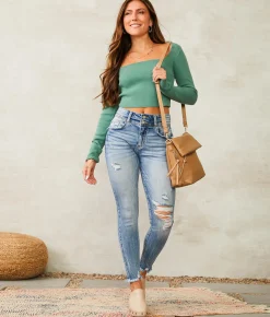 KanCan Signature Kurvy Mid-Rise Ankle Skinny Jean Katie Online