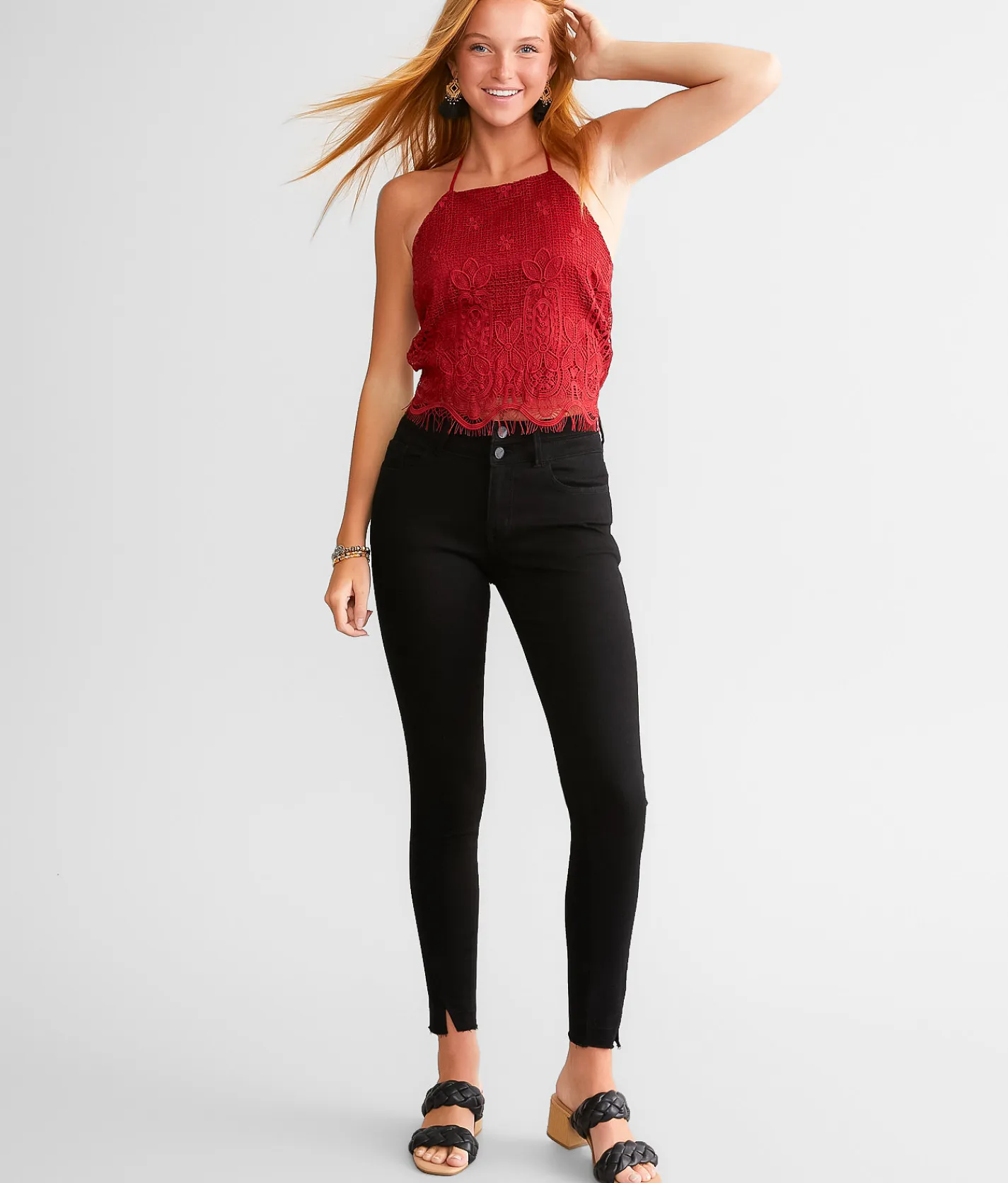 KanCan Signature Kurvy Mid-Rise Ankle Skinny Stretch Jean Max Outlet