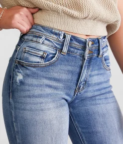 Jeans|Bottoms | KanCan Signature Kurvy Mid-Rise Flare Stretch Jean Sandy