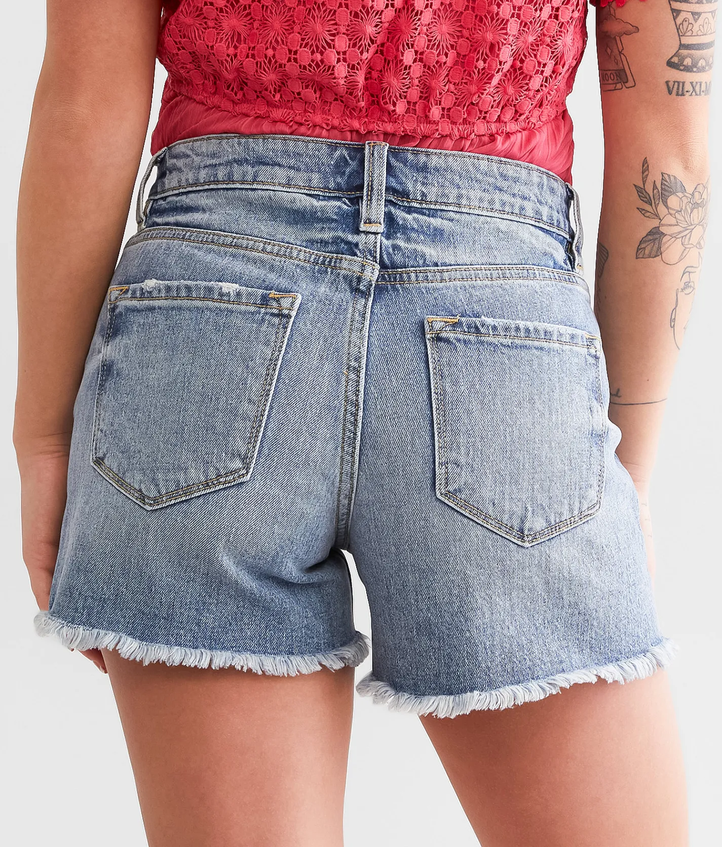 Bottoms|Shorts | KanCan Signature Kurvy Mid-Rise Stretch Short Carla