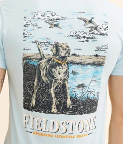 Graphic T-Shirts | Fieldstone Labrador Duck Hunt T-Shirt Chambray