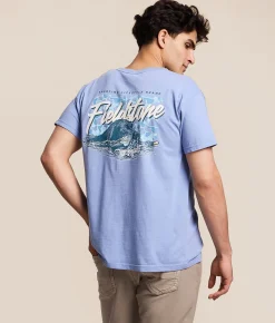 Fieldstone Lab Water Retriever T-Shirt Washed Denim