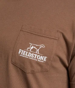 Fieldstone Lab Woodie T-Shirt Rain Drum Hot