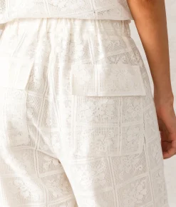 Bottoms | 33 Coastal Lace Cargo Pant Cream