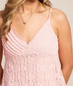 Tops | Willow & Root Lace Cropped Tank Top Cream