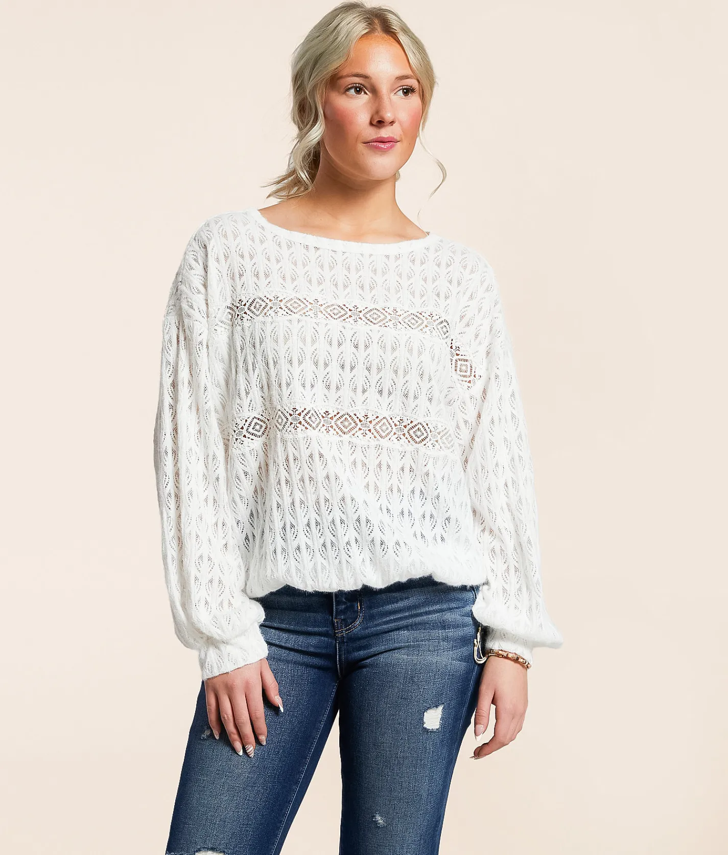 Tops | Daytrip Lace Top Off White