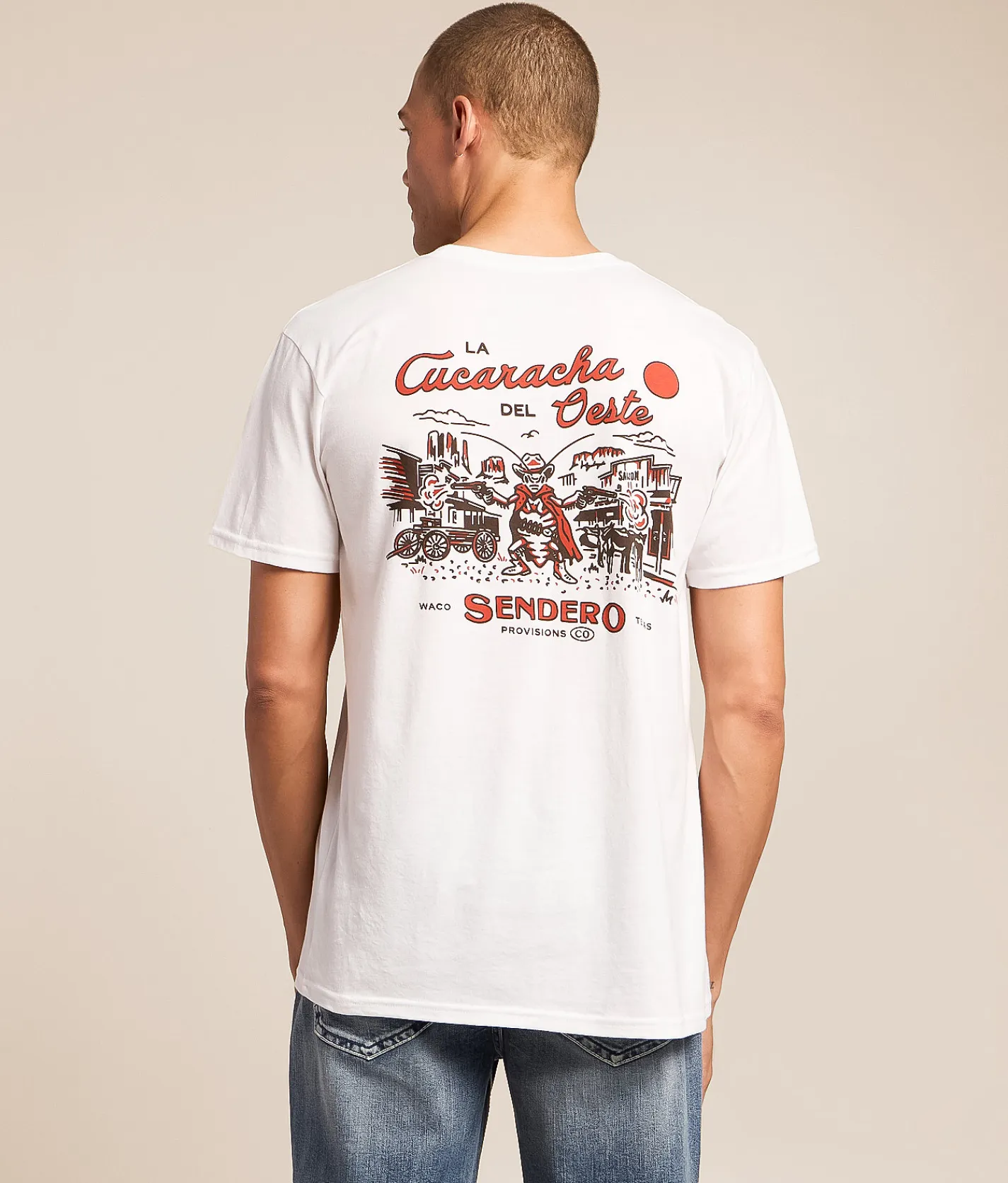 Sendero Provisions Co. La Cucaracha T-Shirt Vintage White Discount