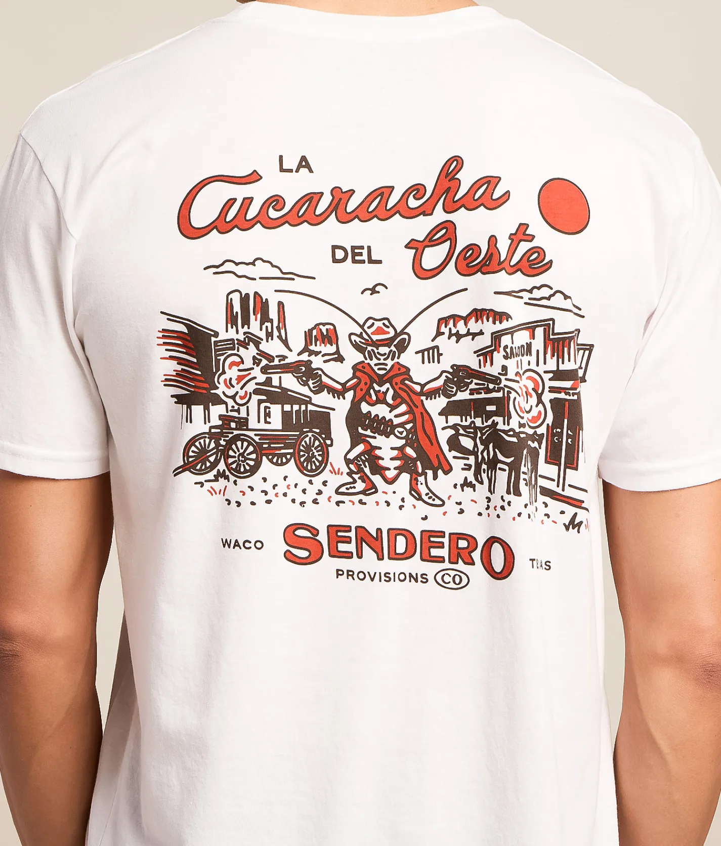 Sendero Provisions Co. La Cucaracha T-Shirt Vintage White Discount