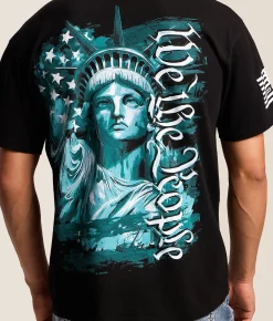 Tops|Graphic T-Shirts | Howitzer Lady Liberty T-Shirt Black
