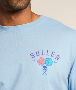 Tops|Graphic T-Shirts | Sullen Lady Luck T-Shirt Soft Chambray