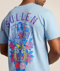 Tops|Graphic T-Shirts | Sullen Lady Luck T-Shirt Soft Chambray