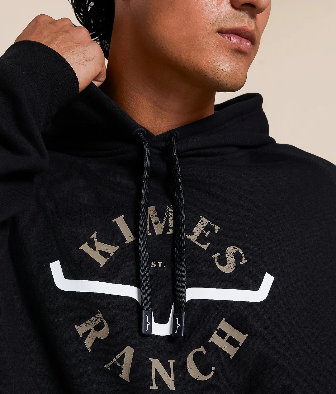 Kimes Ranch Lago Hooded Sweatshirt Black New