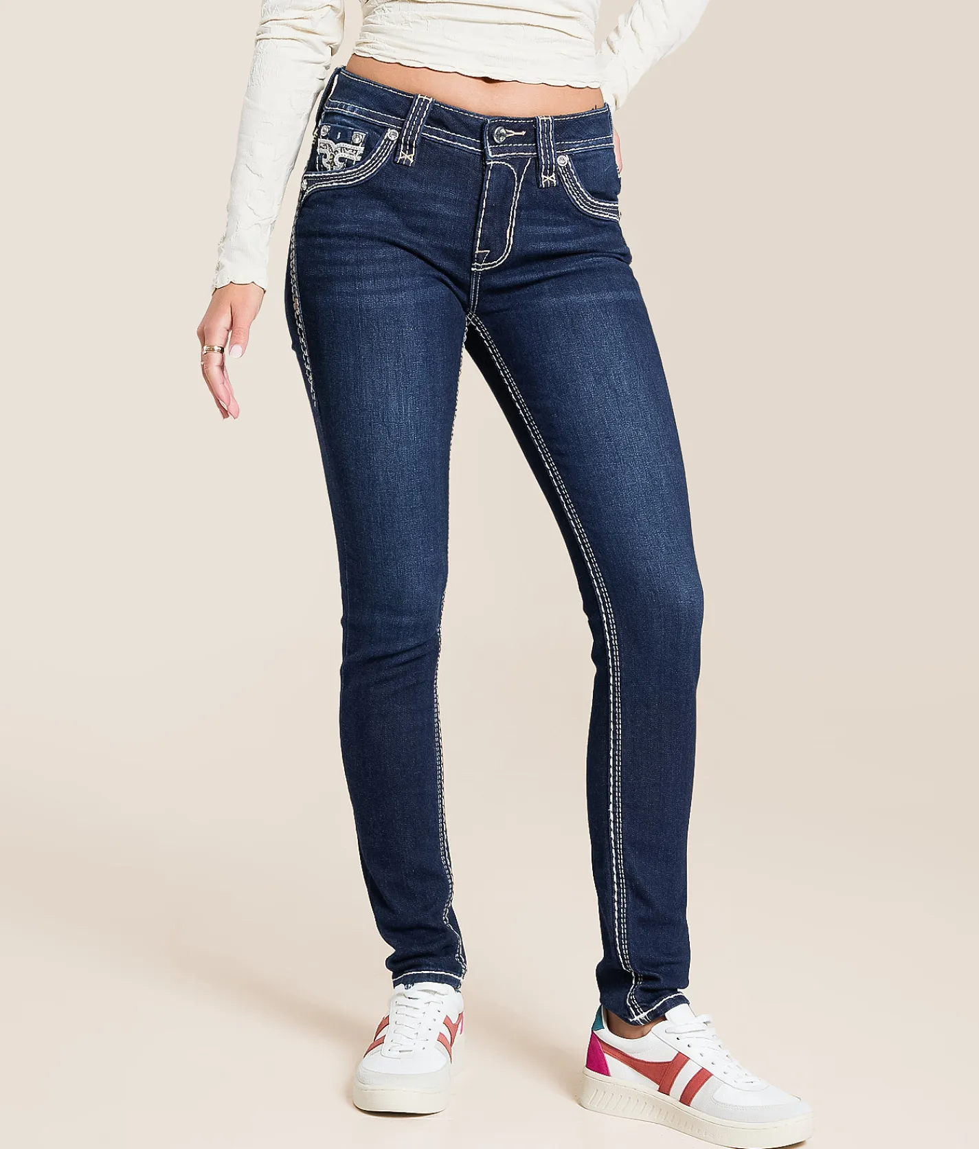 Jeans | Rock Revival Lainna Mid-Rise Skinny Stretch Jean Lainna MS203