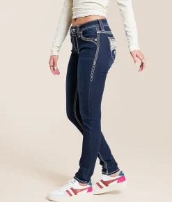 Rock Revival Lainna Mid-Rise Skinny Stretch Jean Lainna MS203 New