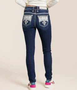 Rock Revival Lainna Mid-Rise Skinny Stretch Jean Lainna MS203 New