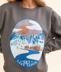 Junkfood Lake Tahoe Pullover Charcoal Outlet