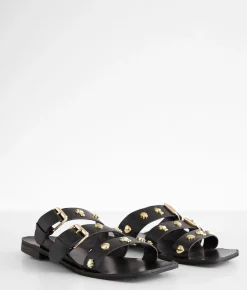 Beast Fashion Lana Studded Sandal Black