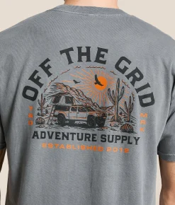 Tops|Graphic T-Shirts | Off The Grid Lander T-Shirt Storm Grey