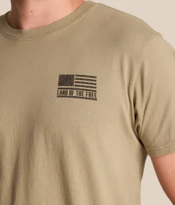 Tops|Graphic T-Shirts | Howitzer Land Of The Free T-Shirt Silver Sage