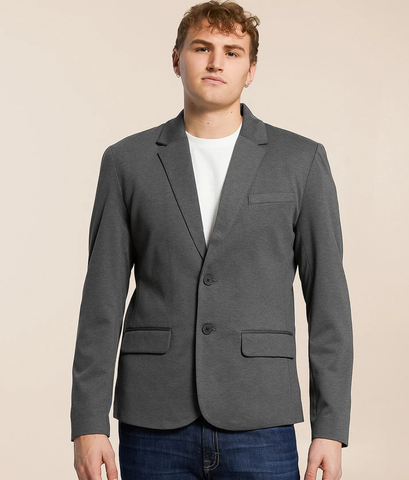 Coats & Jackets | BLEND Langford Blazer Charcoal Mix