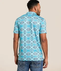 Departwest Lansdale Performance Polo Blue Hot