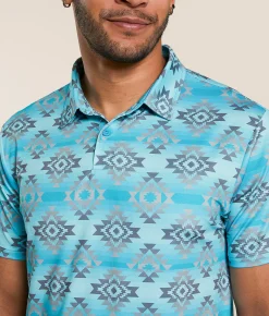 Departwest Lansdale Performance Polo Blue Hot