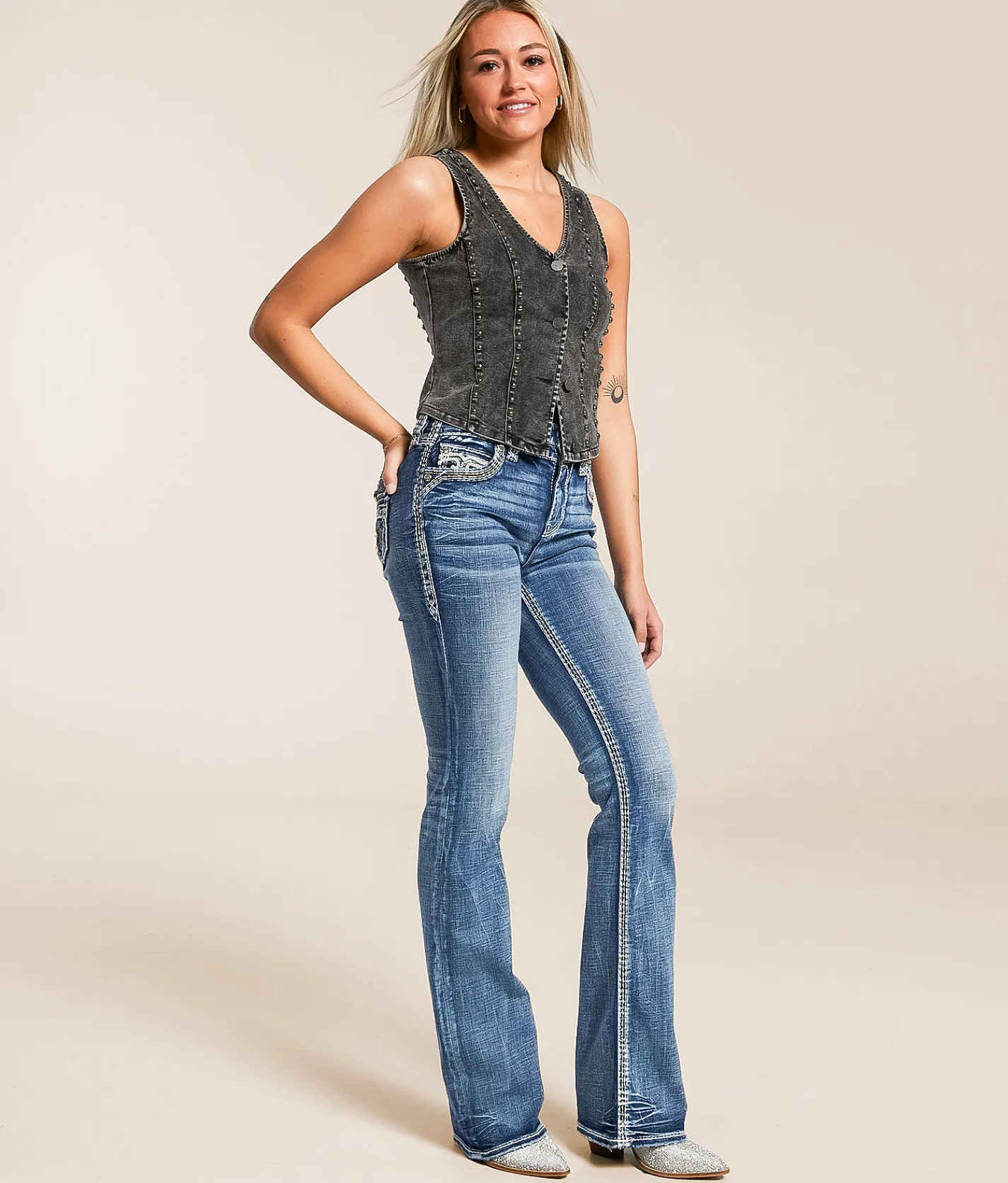 Jeans|Bottoms | Rock Revival Larose High Rise Boot Stretch Jean Larose UB200