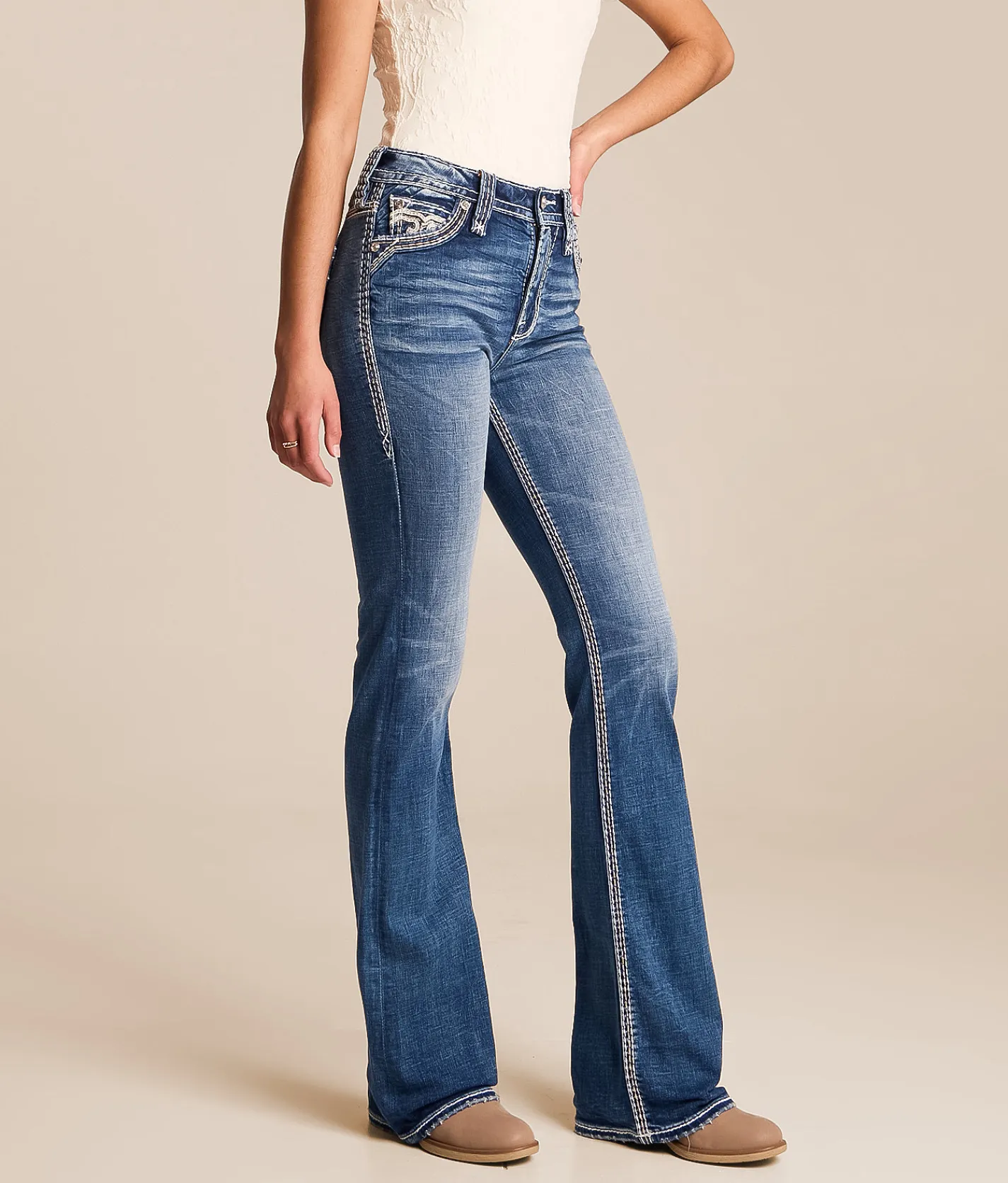 Bottoms | Rock Revival Larose High Rise Boot Stretch Jean Larose UB201