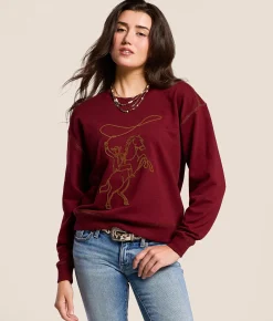 Tops | Ariat Lasso Pullover Cabernet