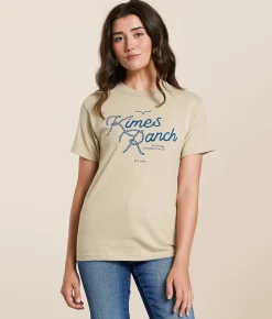 Kimes Ranch Lasso Script T-Shirt Sand New