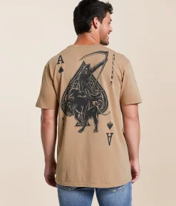 Tops|Graphic T-Shirts | Sullen Last Gamble T-Shirt Fallen Rock