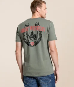 Tops|Graphic T-Shirts | Ariat Lasting Horseshoe T-Shirt Castor Grey