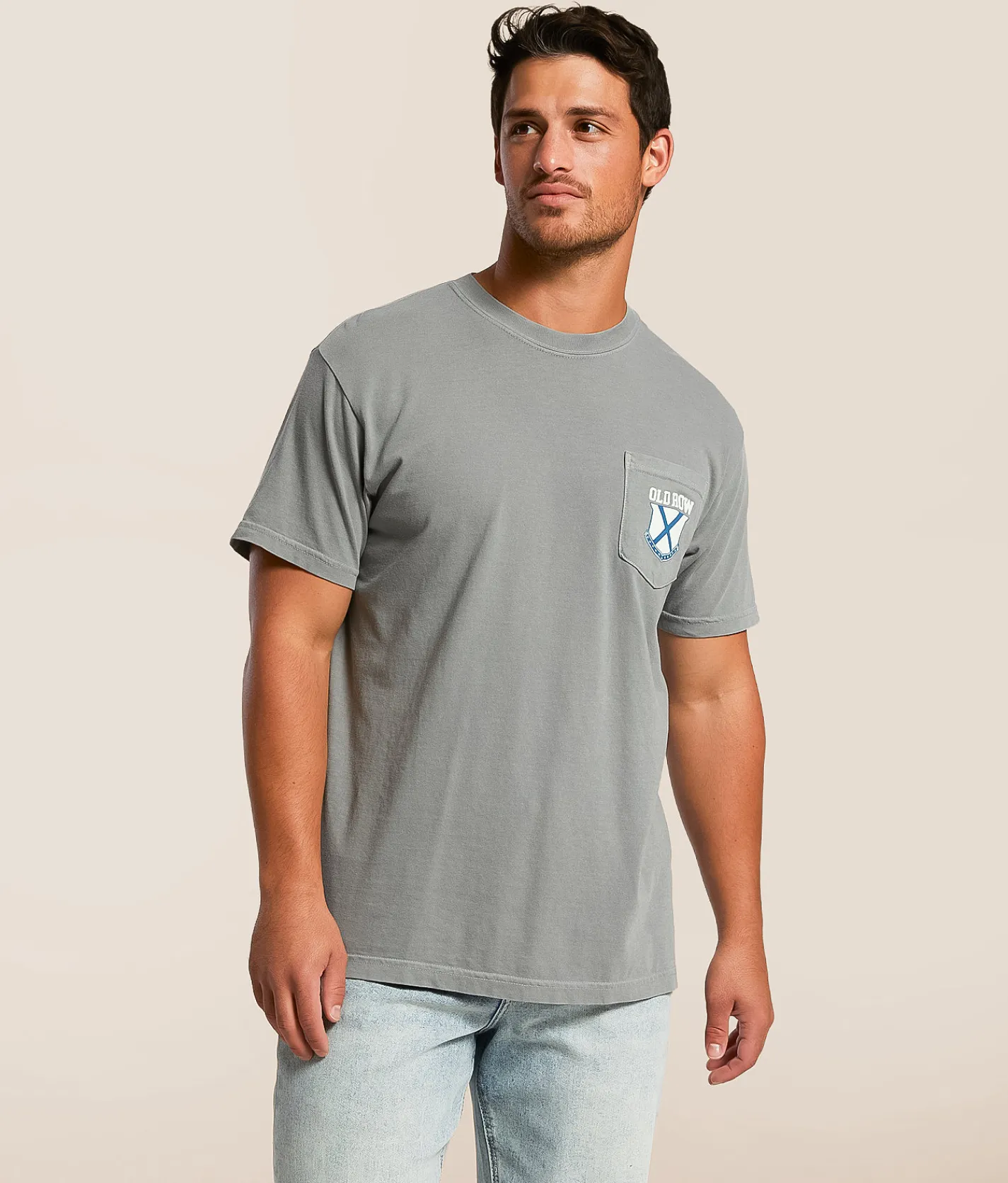 Tops|Graphic T-Shirts | Old Row Last Man Standing T-Shirt Grey
