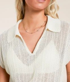 White Crow Lauden Sweater Sea Salt Hot