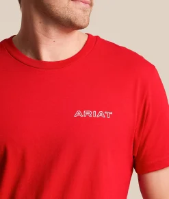 Ariat Layered Patriot Stamper T-Shirt Redline Clearance