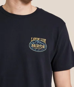 Brixton Layin' Low T-Shirt Black Clearance