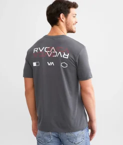 RVCA Layover Pin Sport T-Shirt Slate Clearance
