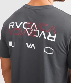 RVCA Layover Pin Sport T-Shirt Slate Clearance
