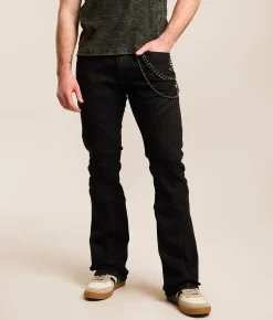 Bottoms|Jeans | Smoke Rise® Lazy Stacked Flare Stretch Jean Glow Black