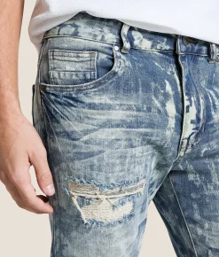 Smoke Rise® Lazy Stacked Flare Stretch Jean Taylor Blue Outlet