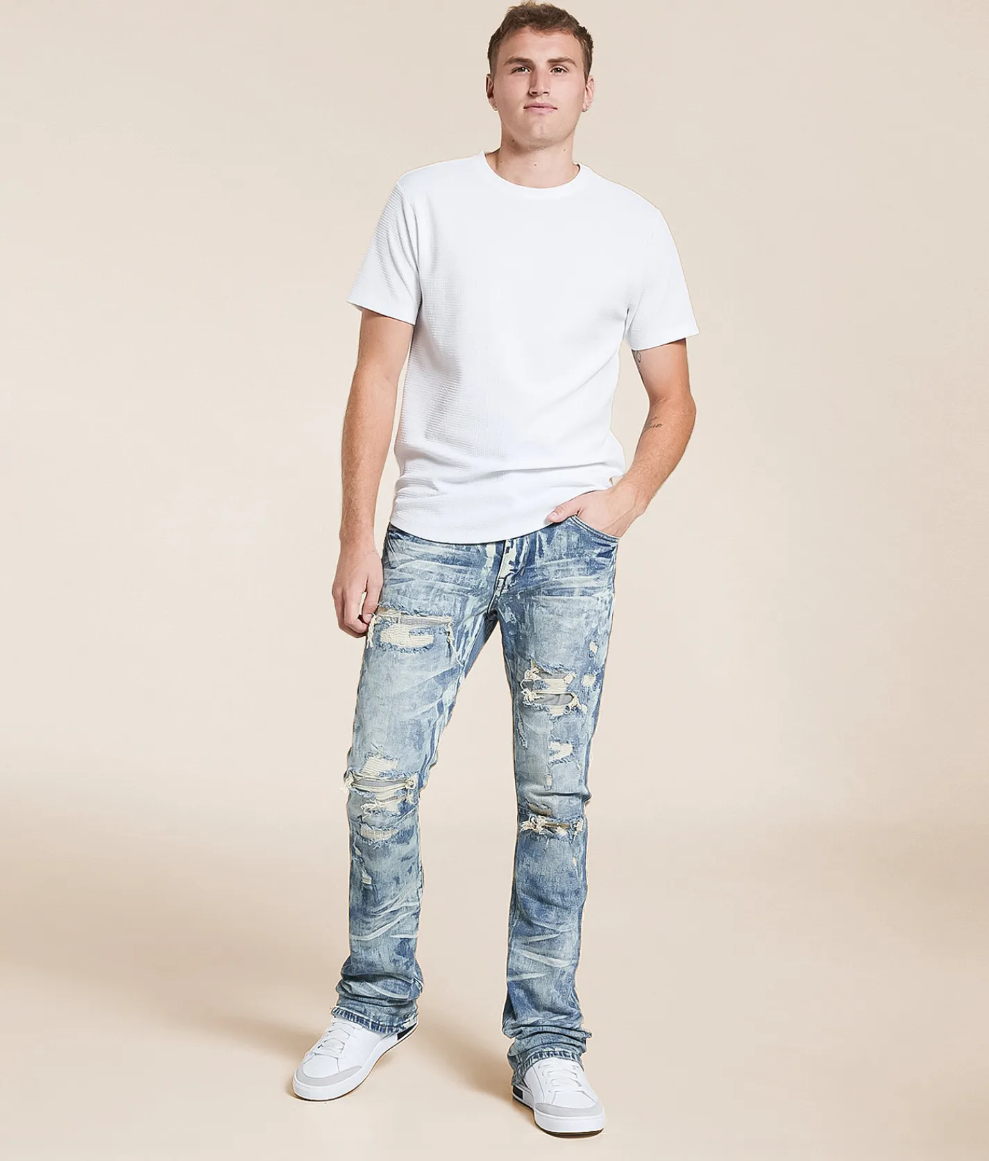 Jeans | Smoke Rise® Lazy Stacked Flare Stretch Jean Taylor Blue